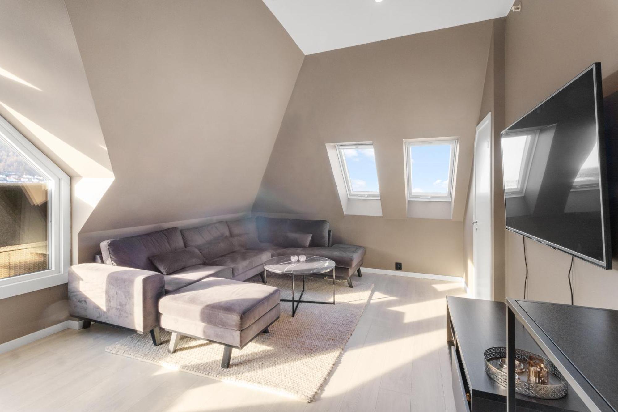 Penthouse Apartment In Bergen Exterior foto